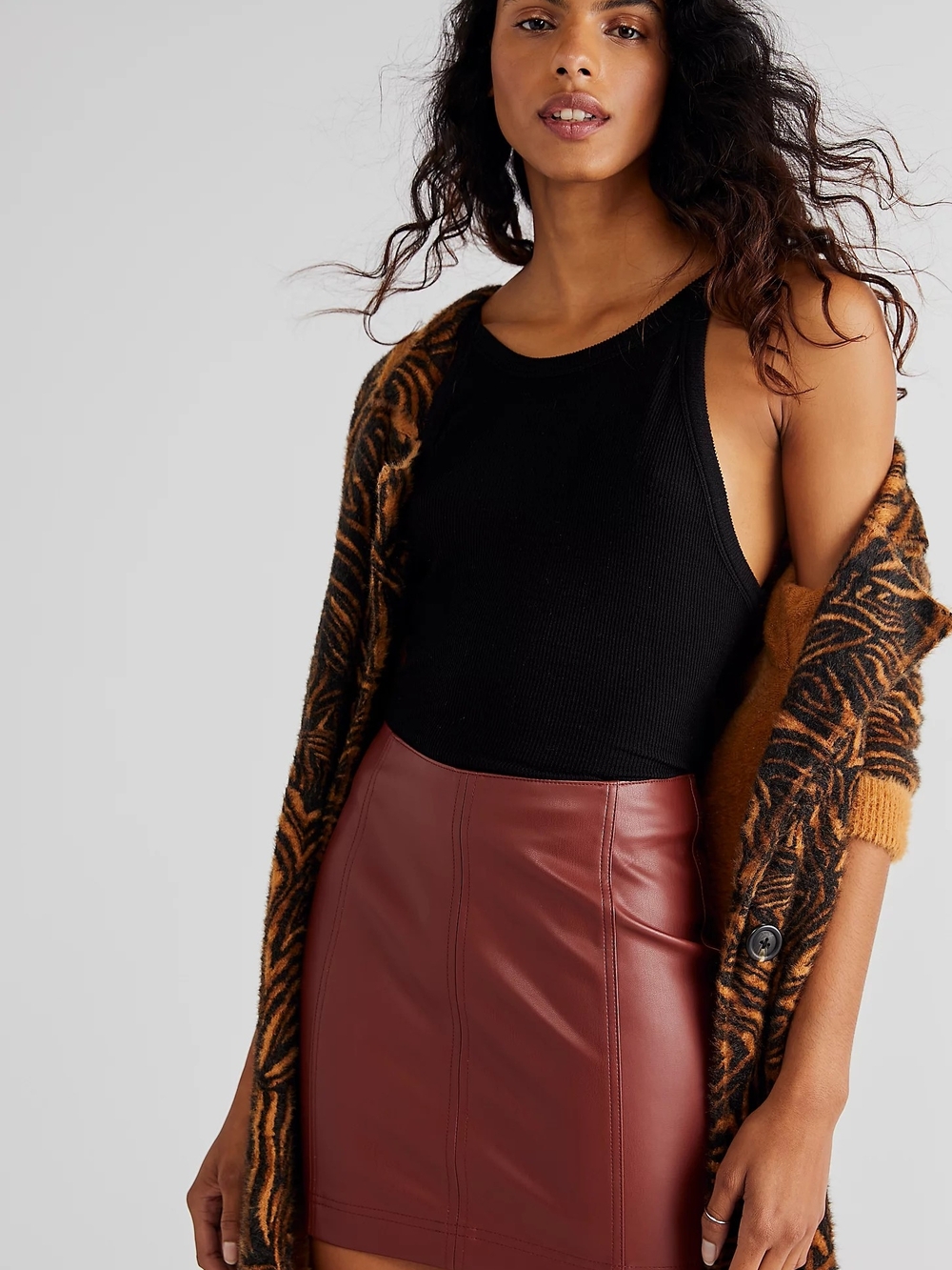 Modern Femme Vegan Leather Skirt